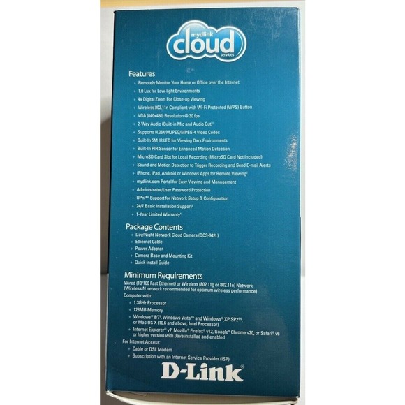 D-Link Record & Playback Wi-Fi Camera with Remote Viewing (DCS-942L) - Picture 10 of 12